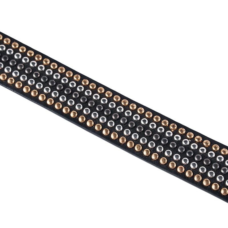 Black Rows of Studded belt