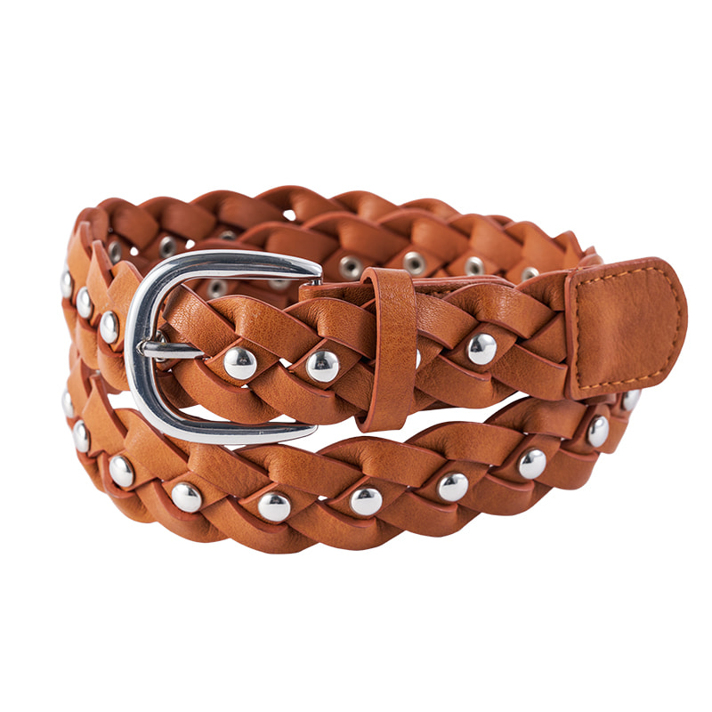 Studded Handmade Braided Belt