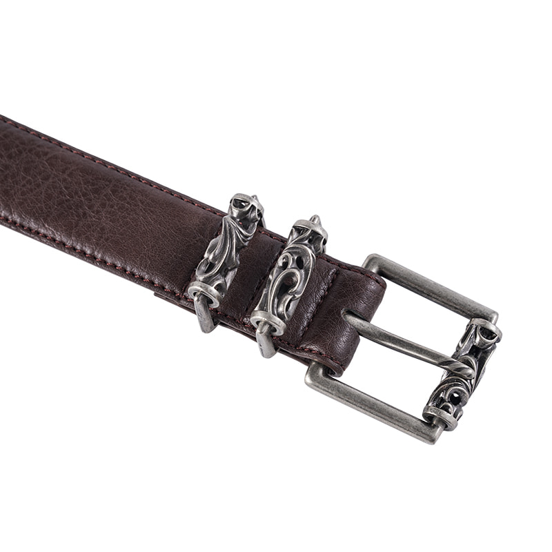 High Quality Vintage Skull Buckle Belt