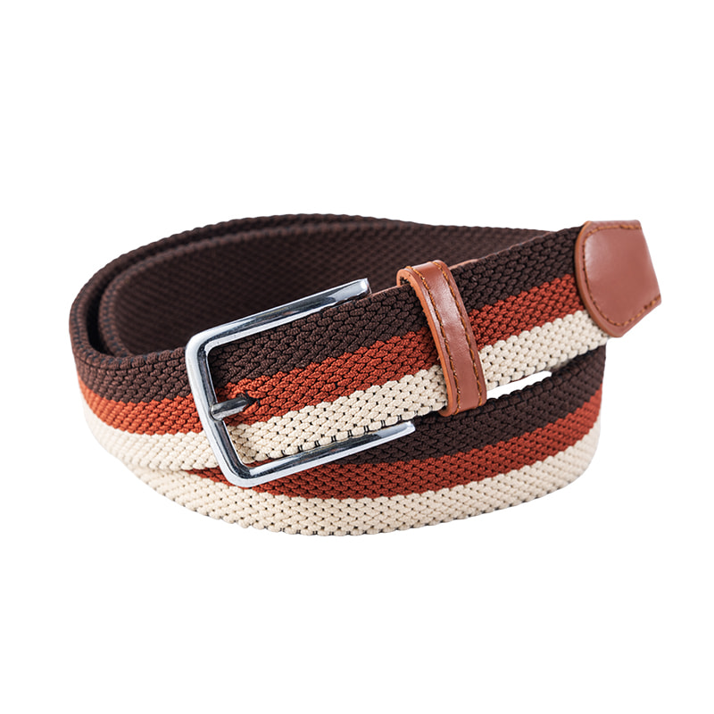 Double Layer Elastic Webbing Braided Belt