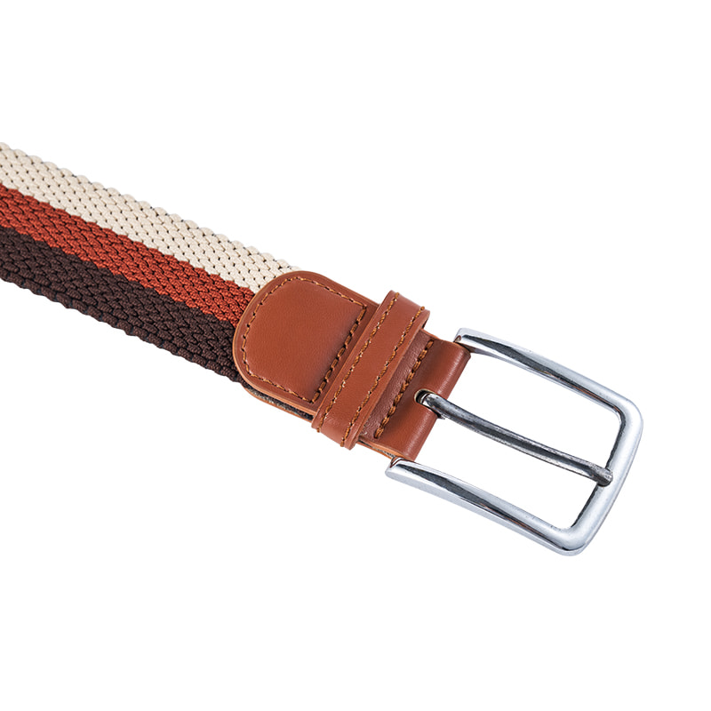 Double Layer Elastic Webbing Braided Belt