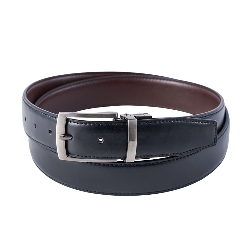 Black Coffee Double Face Classic Reversible Belt