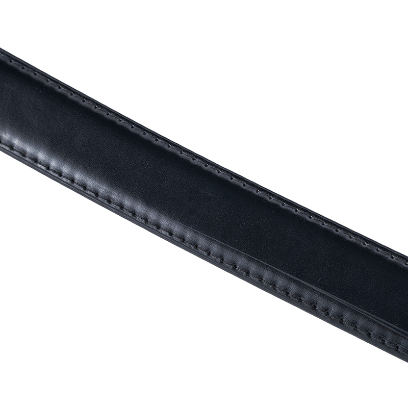 Black Formal Plate Buckle Reversible Belt