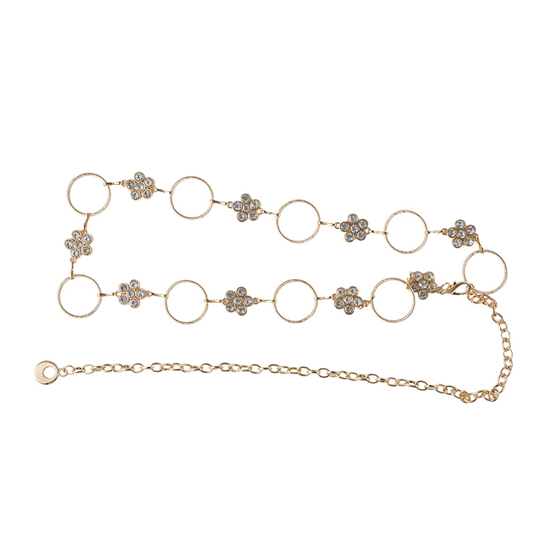 Rhinestone Chains Belt