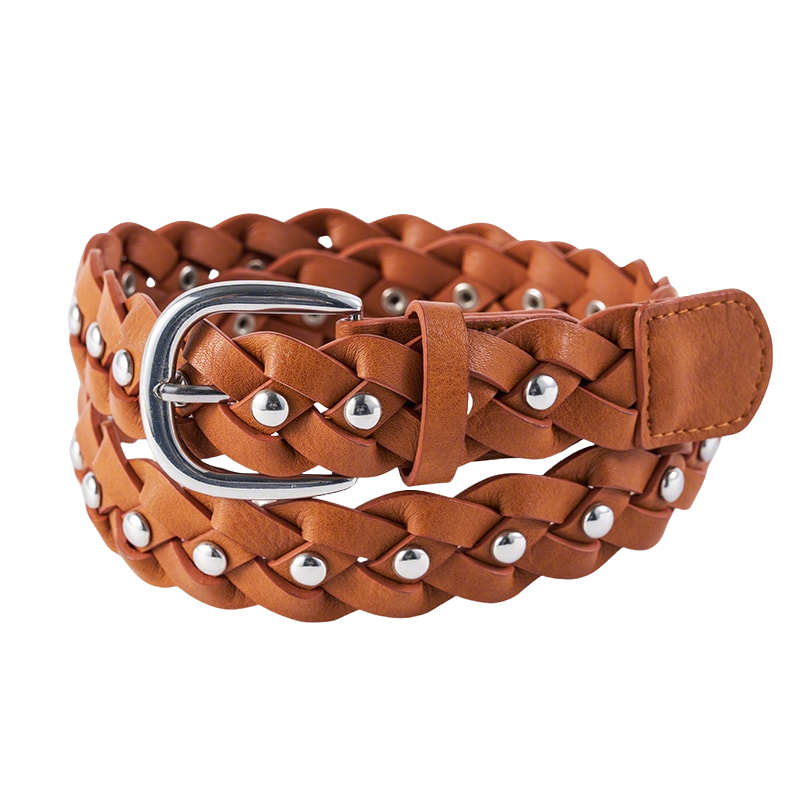 Studded Handmade Braided Belt