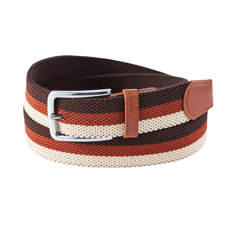 Double Layer Elastic Webbing Braided Belt