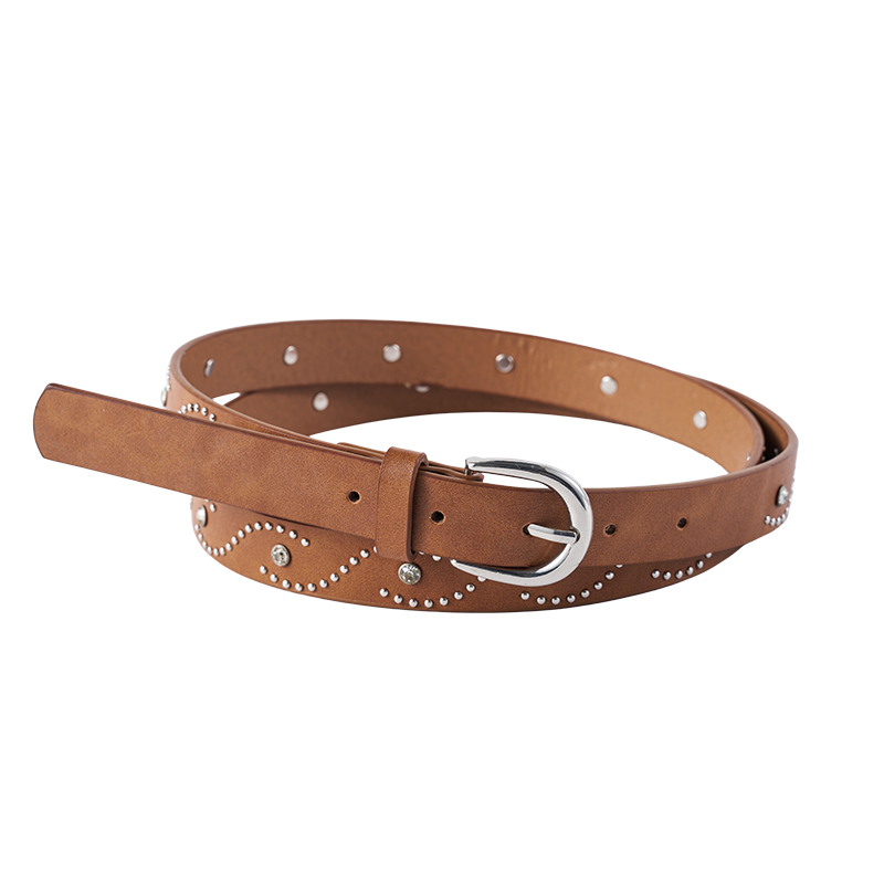 Western Style Studded Leather Belt Western Style Studded Leather Belt