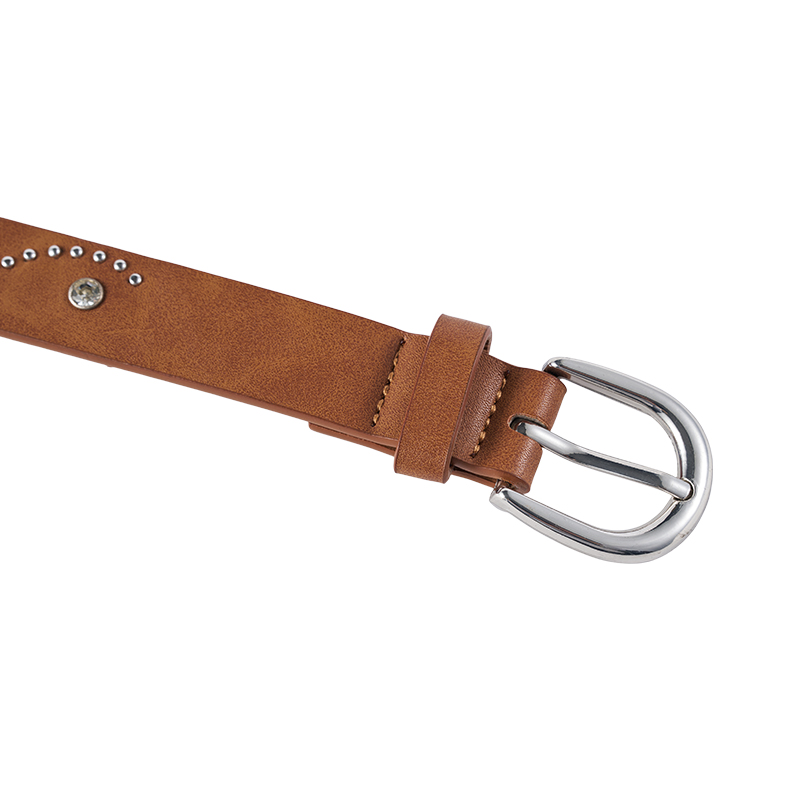 Western Style Studded Leather Belt