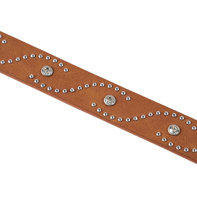 Western Style Studded Leather Belt
