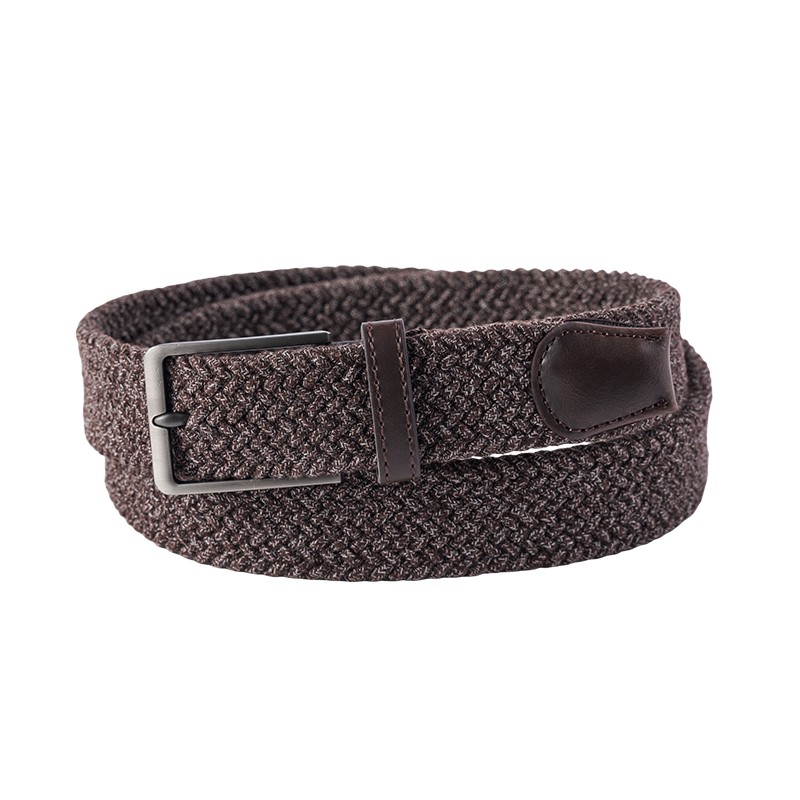 Casual Brown Webbing Braided Belt Casual Brown Webbing Braided Belt