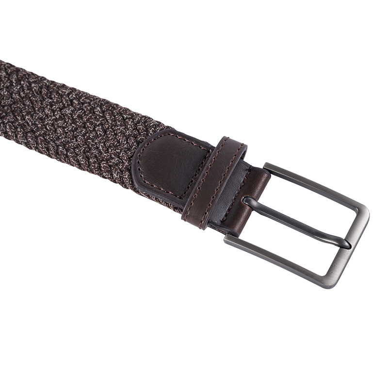 Casual Brown Webbing Braided Belt