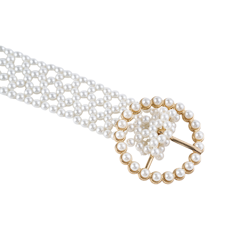 Elegant Multi-Layer Pearl Waist Chain Belt