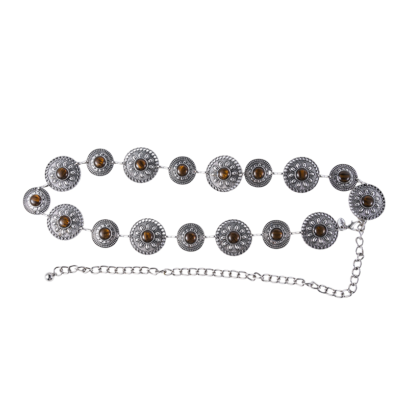 Vintage Round Floral Pattern Waist Chain Belt Vintage Round Floral Pattern Waist Chain Belt