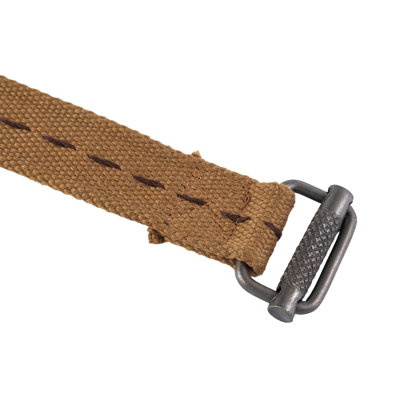 Vintage Khaki Canvas Web Belt