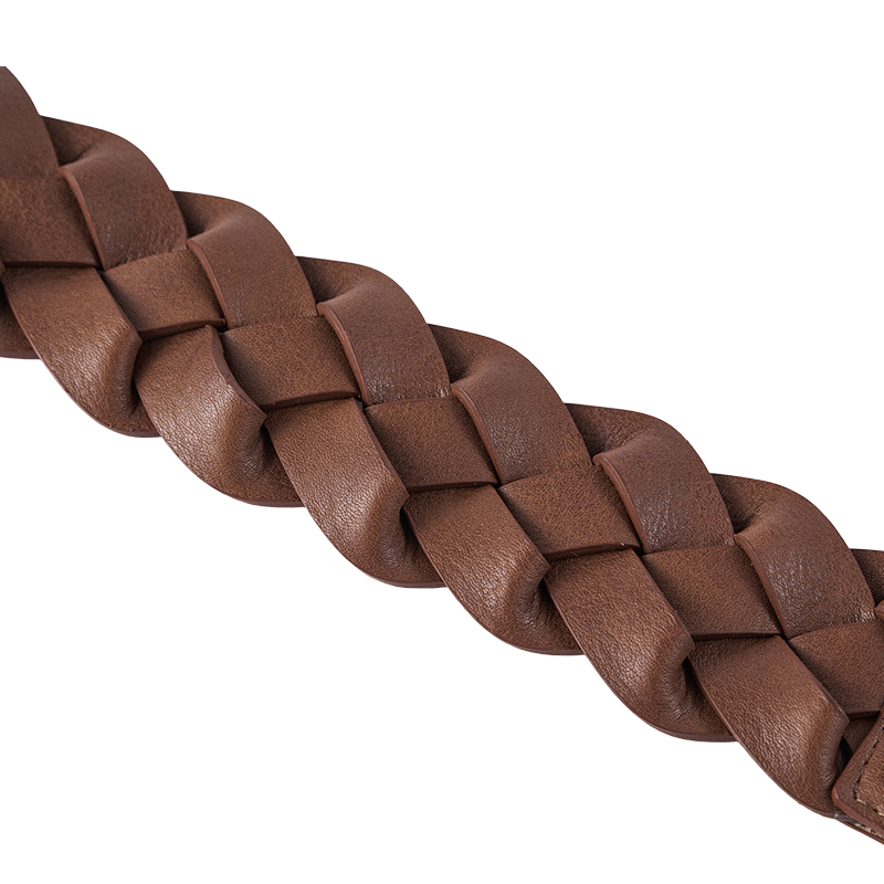 Vintage Braided Leather Waist Belt