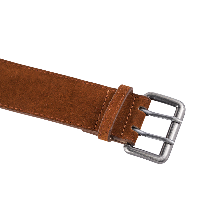 Suede Silver Pin Buckle Waistband Belt