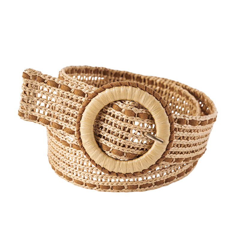 Boho Hollow Weave PP Straw Women Belt Boho Hollow Weave PP Straw Women Belt