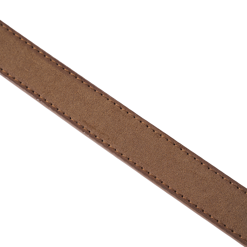 Women PU Leather Simple Metal Buckle Belt
