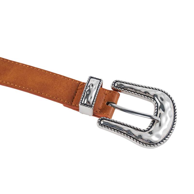 Vintage Brown Braided Leather Belt