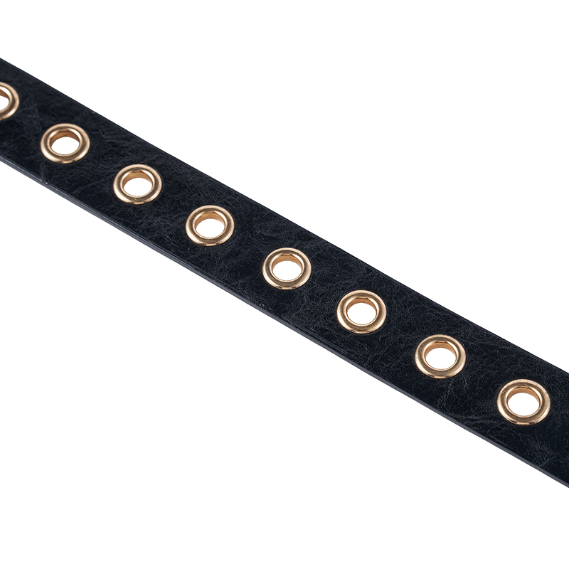 Hip-hop Style Rock Grommet Belt with Chain