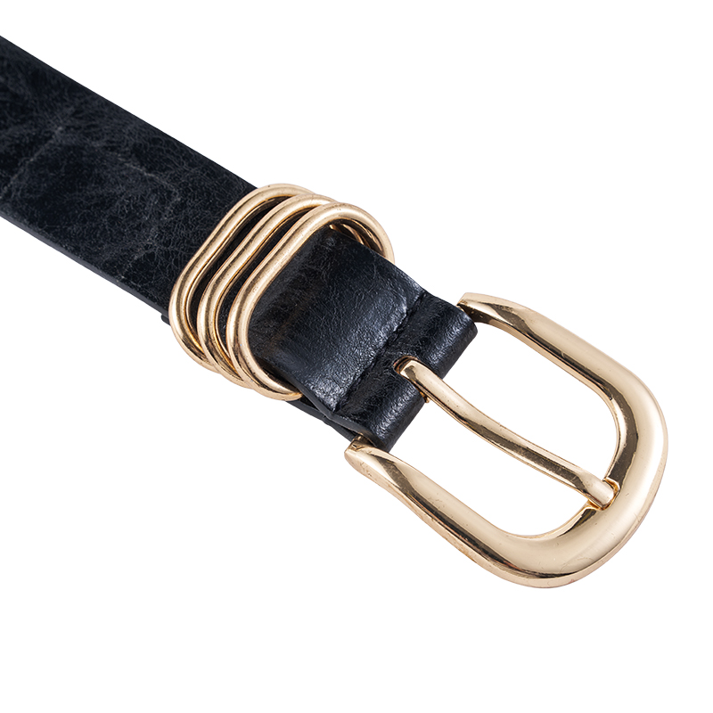 Hip-hop Style Rock Grommet Belt with Chain